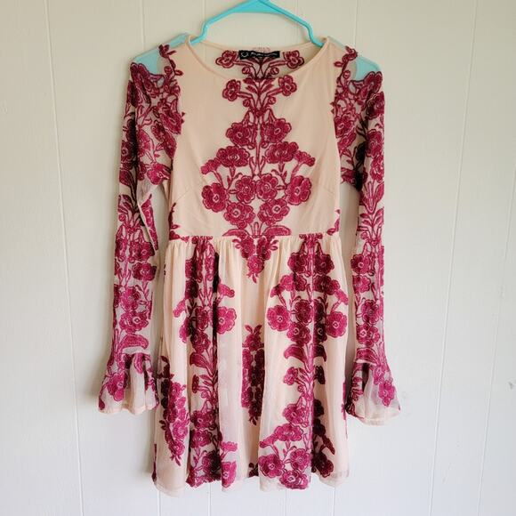 For Love & Lemons Temecula Long Sleeve Mini Dress - Picture 2 of 5